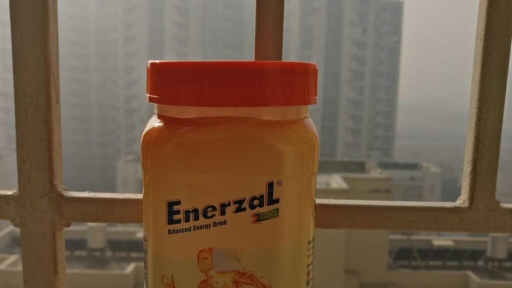 Enerzal electrolyte powder tested during a long run in Delhi heat