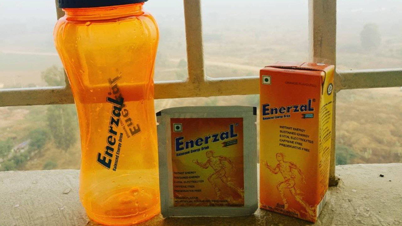 Enerzal electrolyte powder for marathon training in India