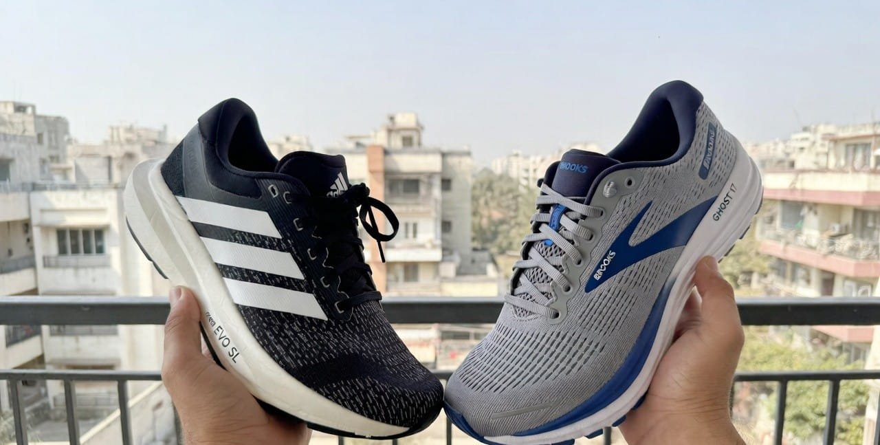 Adizero Evo SL vs Brooks Ghost 17 comparison for Indian marathon runners – lightweight super trainer versus plush daily shoe