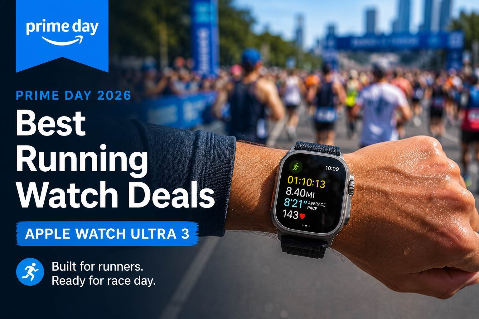 Apple Watch Ultra 3 Prime Day 2026 deal India — best running watch for marathon runners